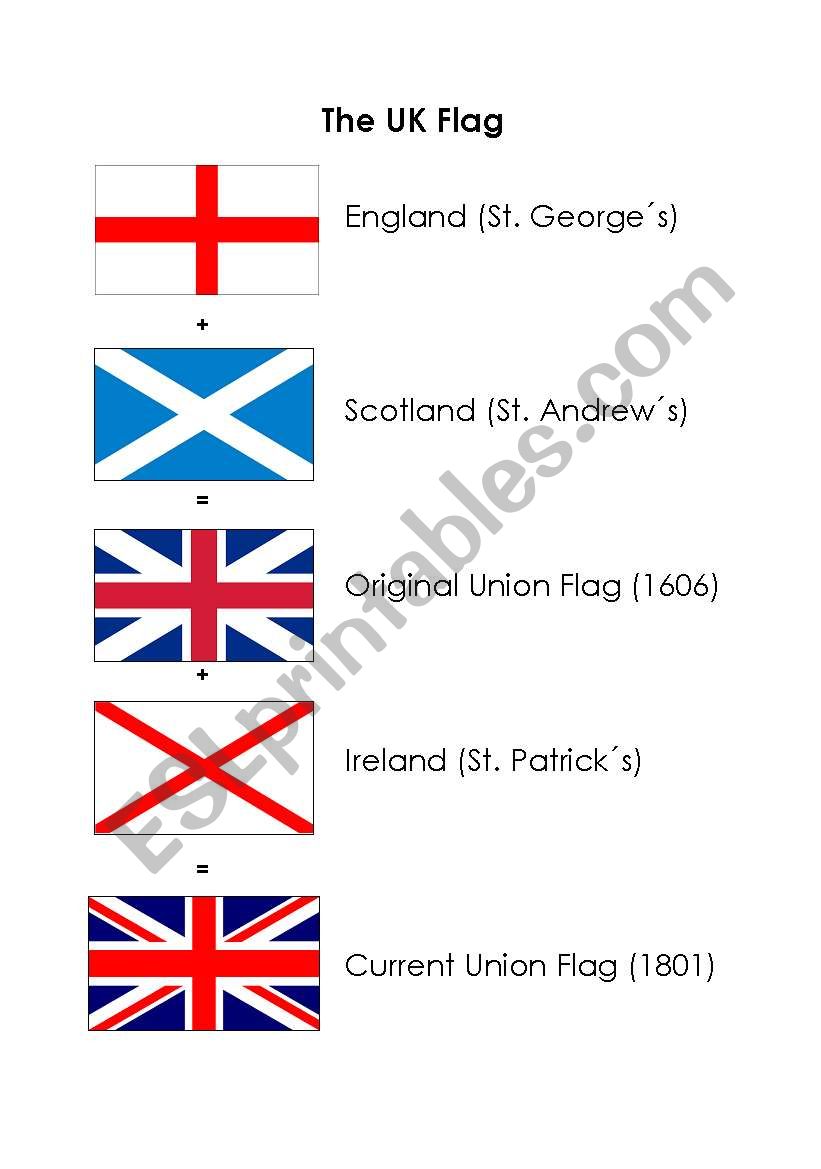 The UK Flag worksheet