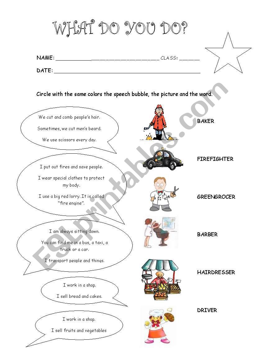 JOBS REVISION worksheet