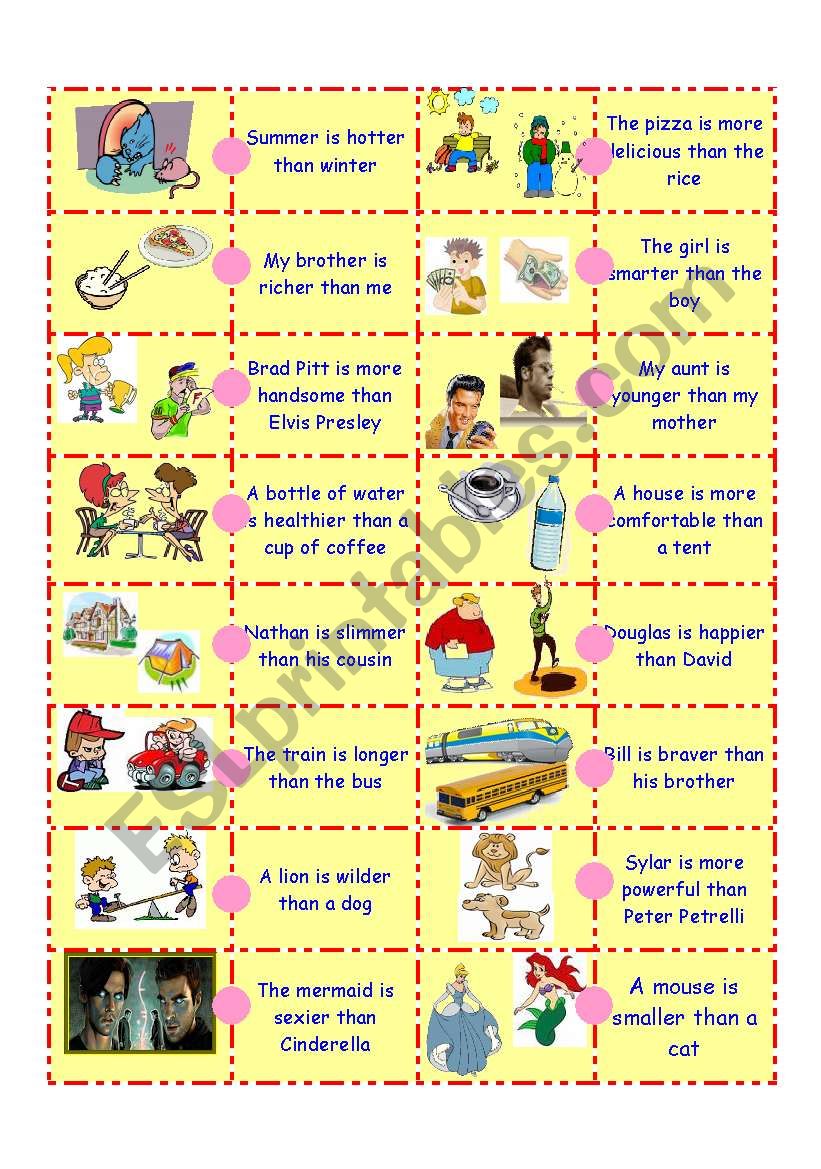 Comparative Adjective Domino-2