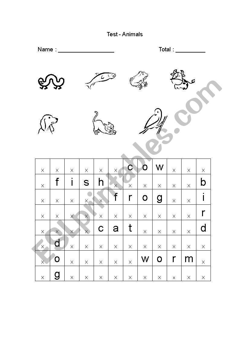 Animal Puzzle worksheet