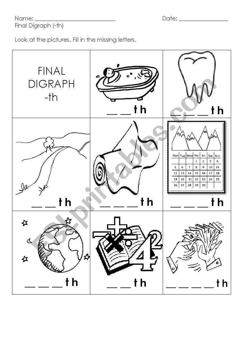 Final Digraph -th worksheet