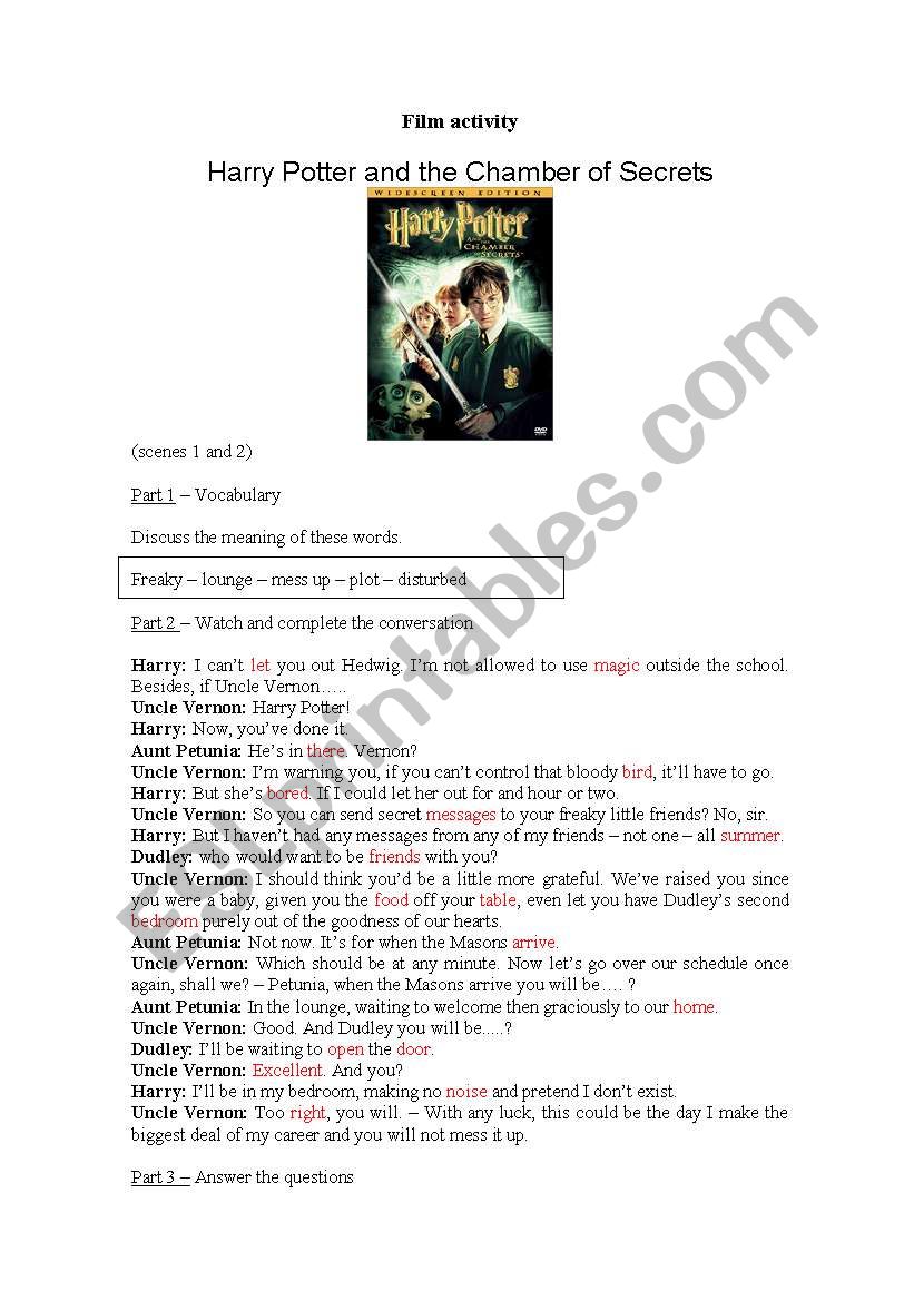 Harry Potter and the Chamber of Secrets 