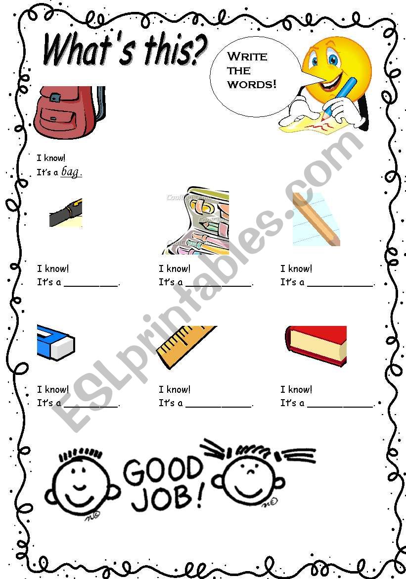 WhatÂ´s this? ItÂ´s a pen. worksheet