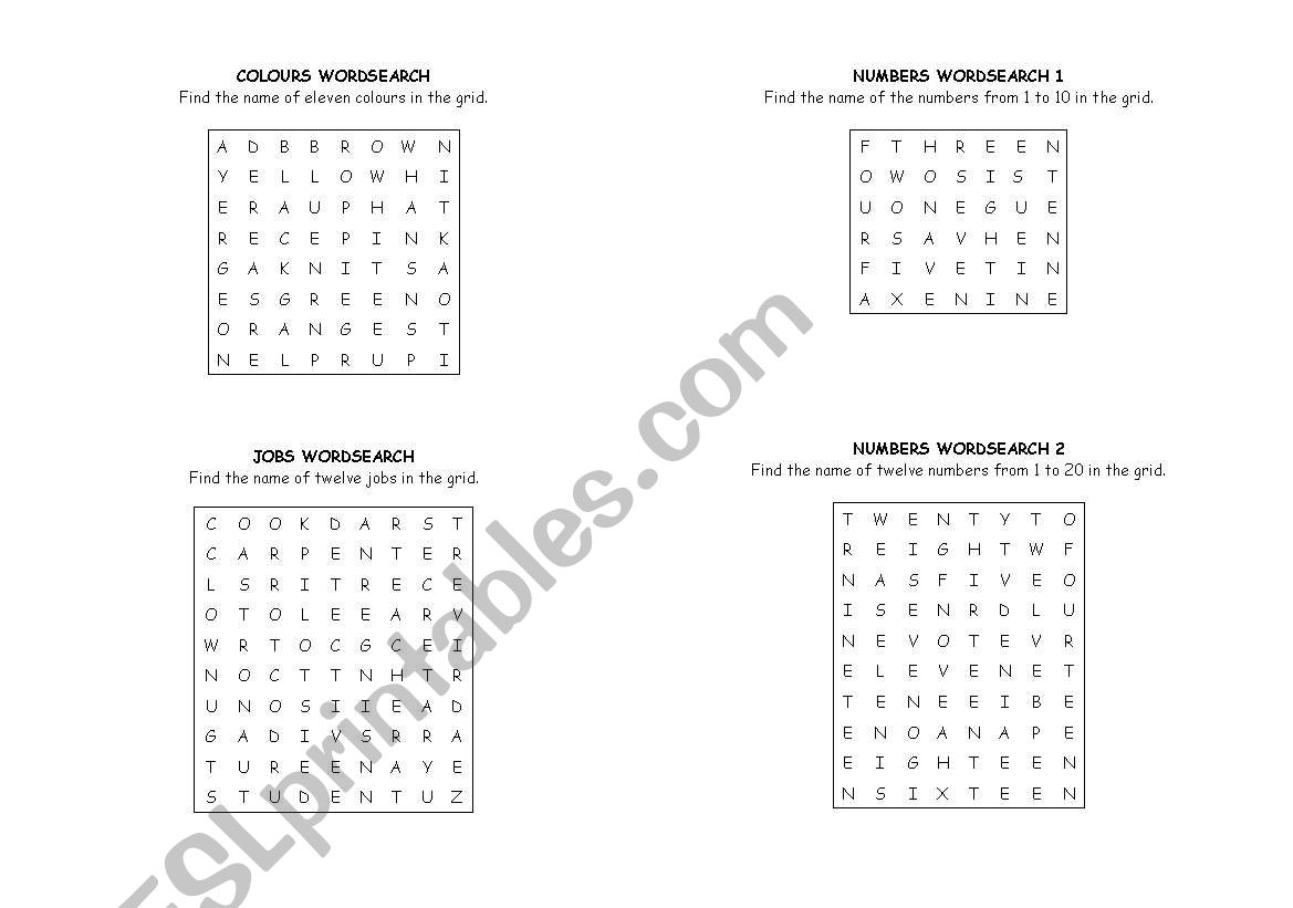 Crosswords  worksheet