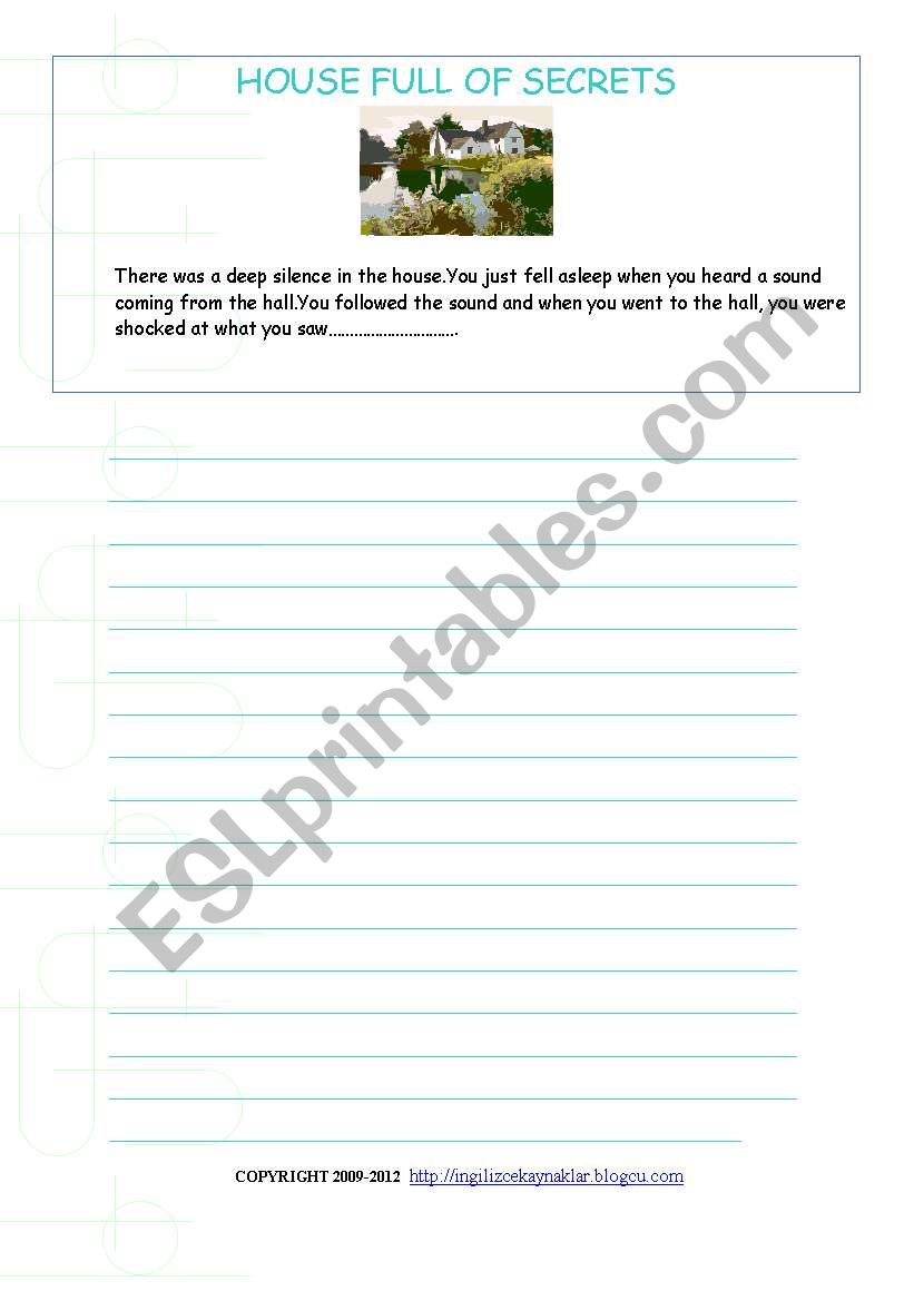 creative writing worksheet worksheet