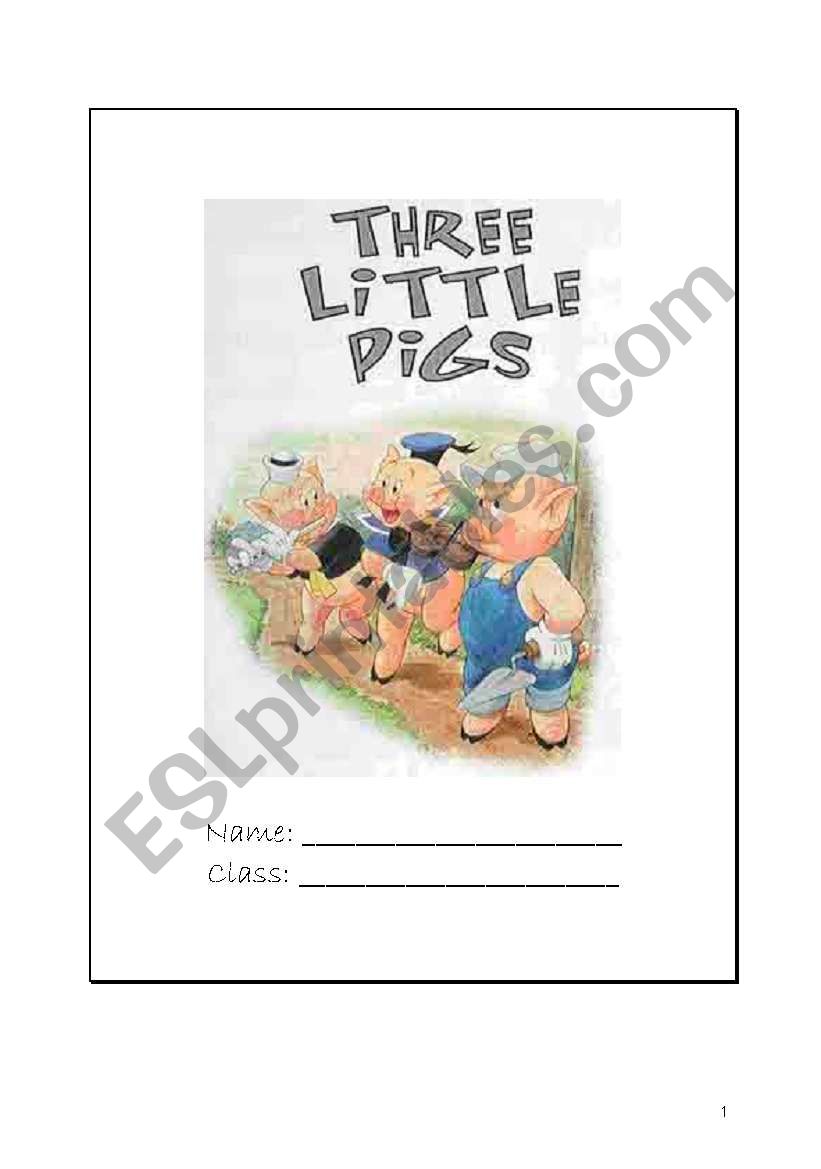 Reading - Three little pigs worksheet