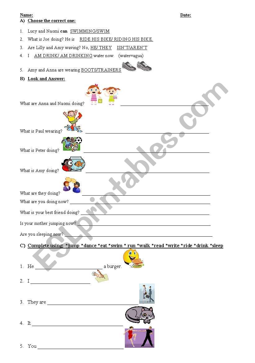 Mock Exam worksheet