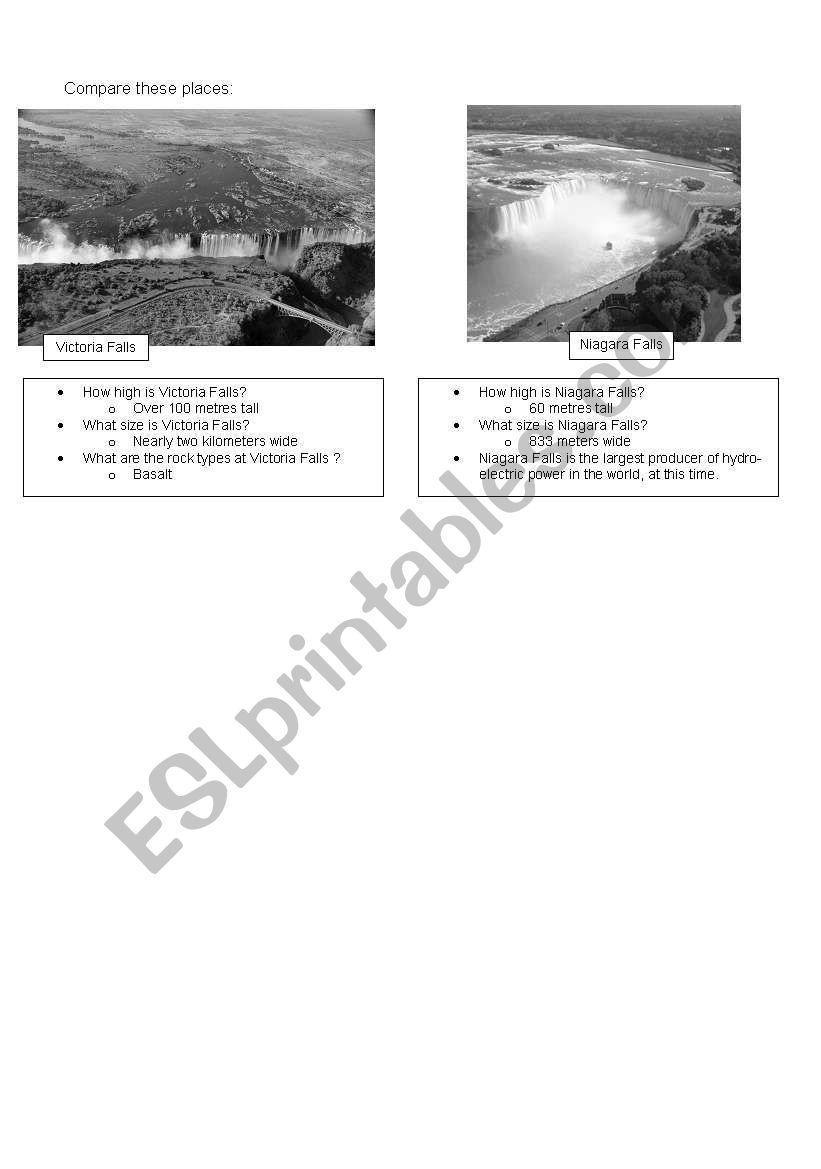 Comparatives worksheet