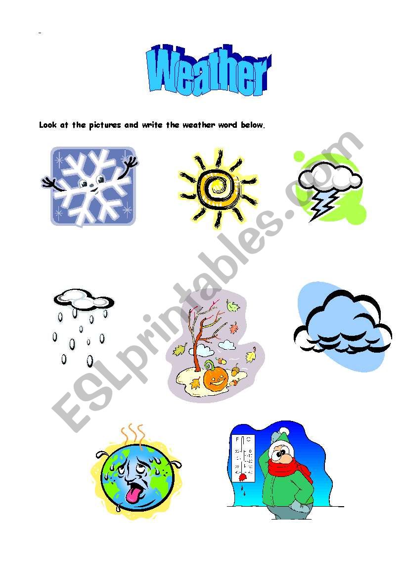 The Weather worksheet