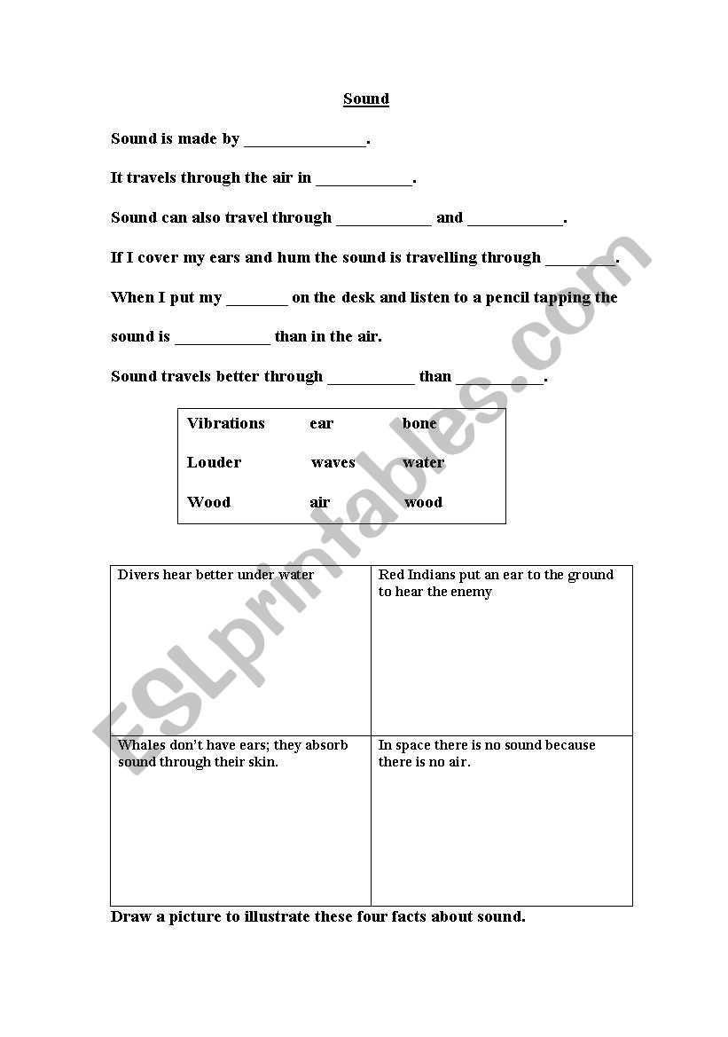 Sounds worksheet