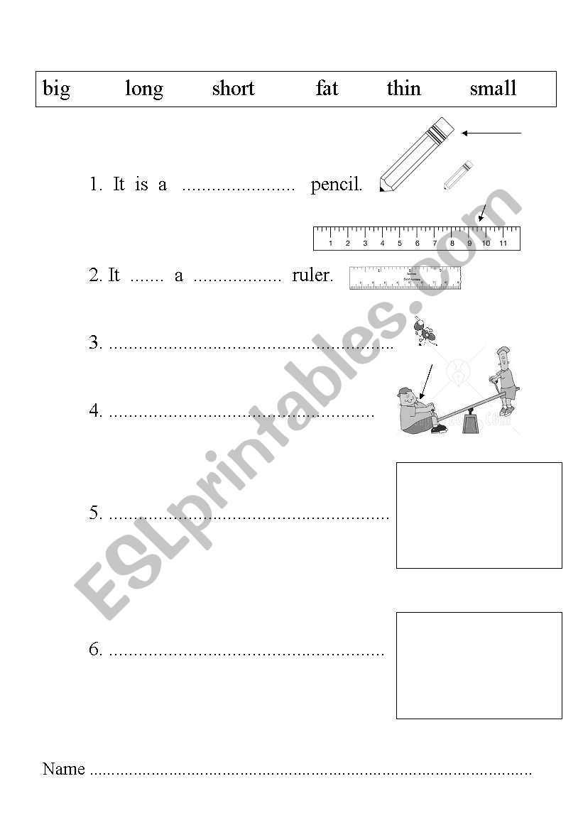 adjective worksheet