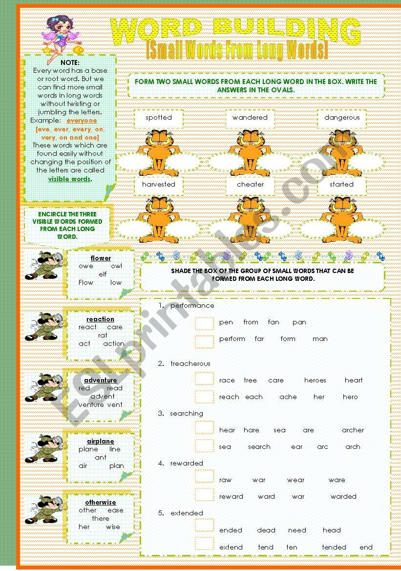 WORD BUILDING worksheet