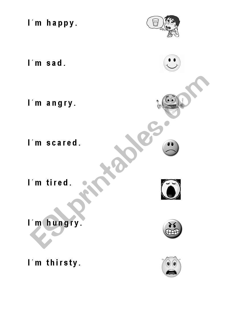 Feelings worksheet