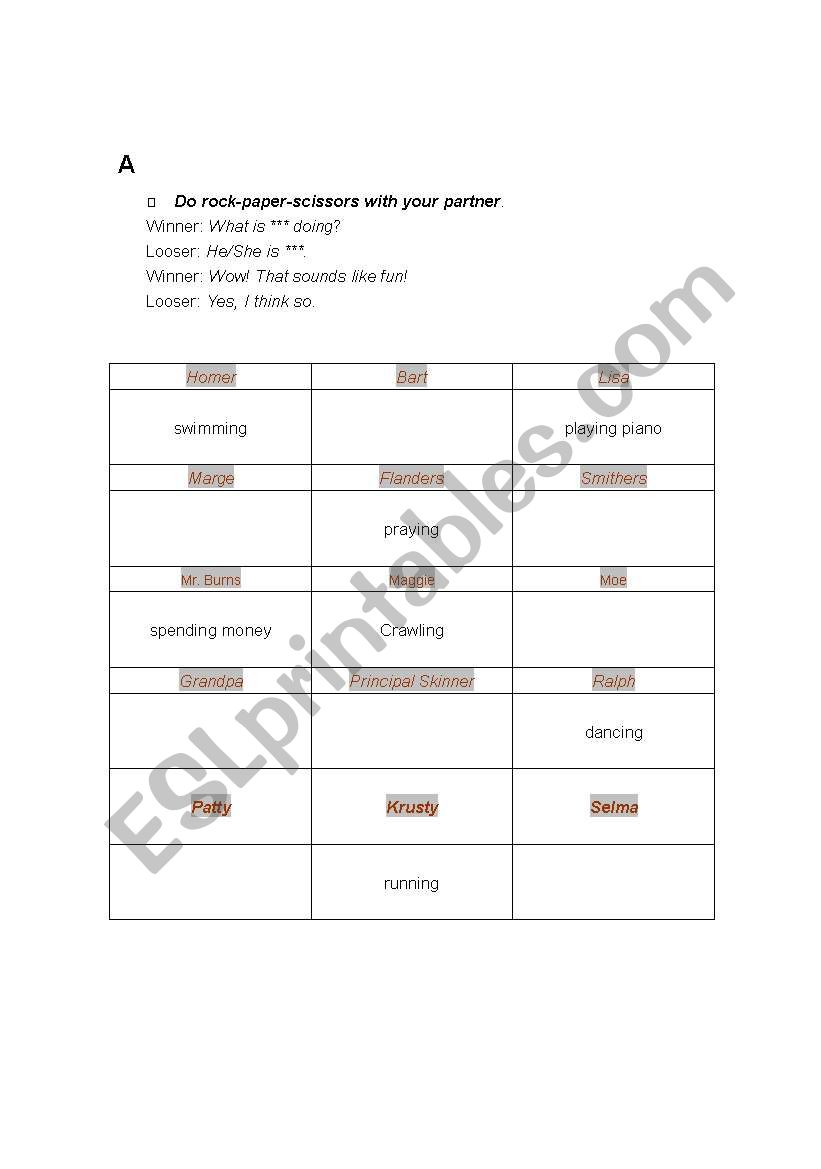 Information Gap  worksheet