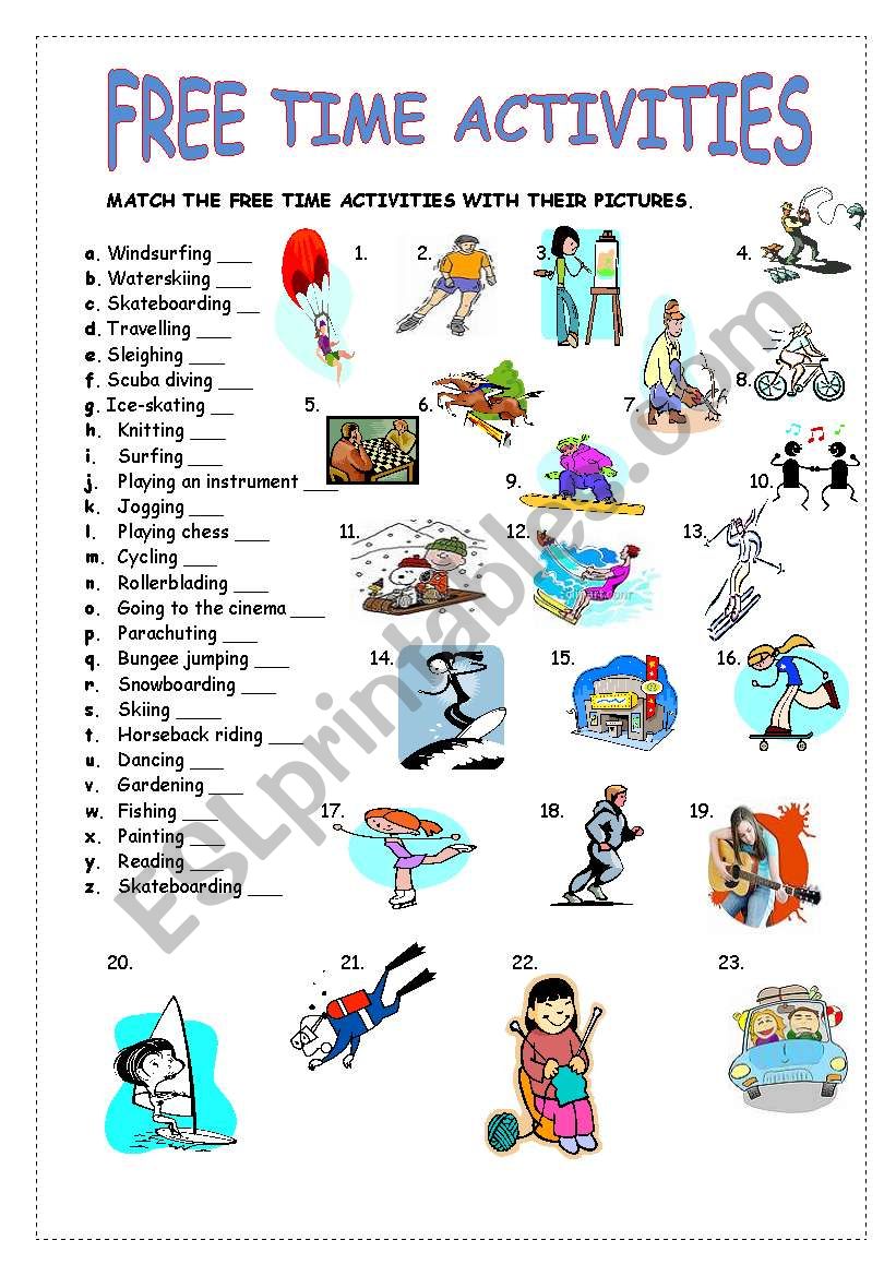 free-time-activities-esl-worksheet-by-guveri