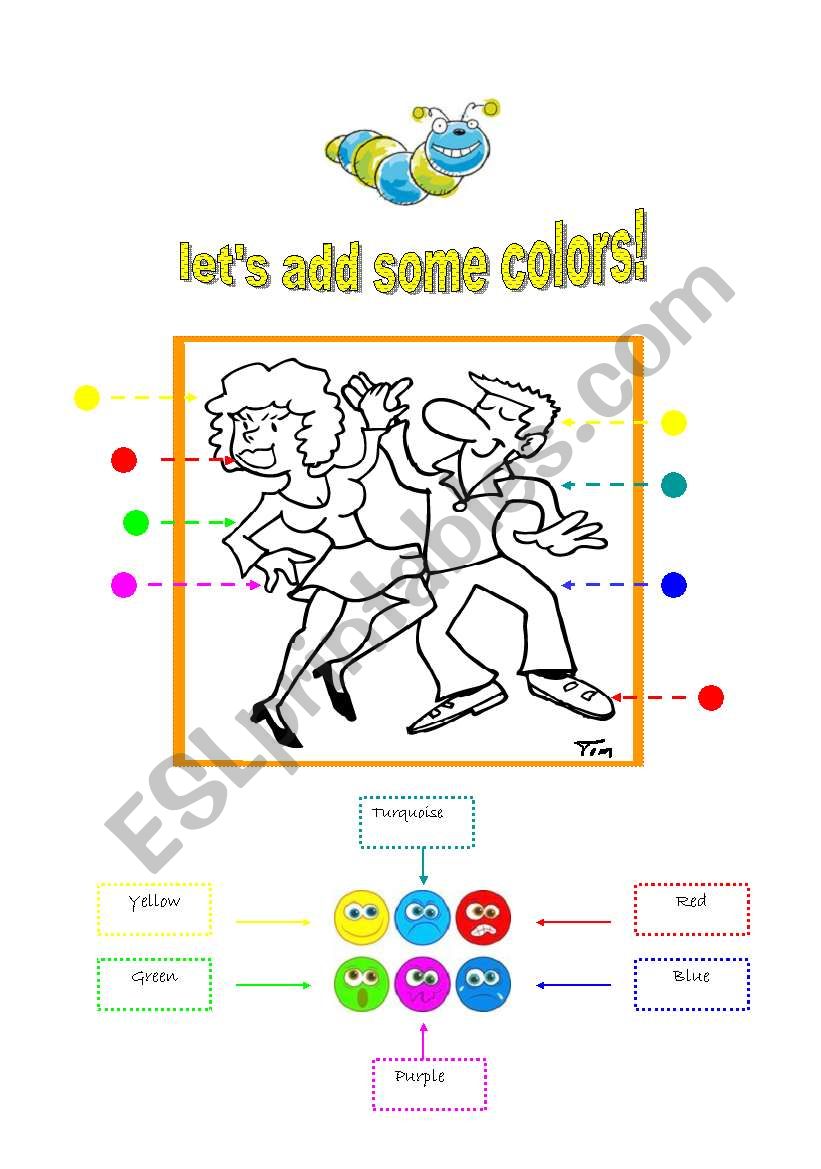 LETS ADD SOME COLORS! worksheet