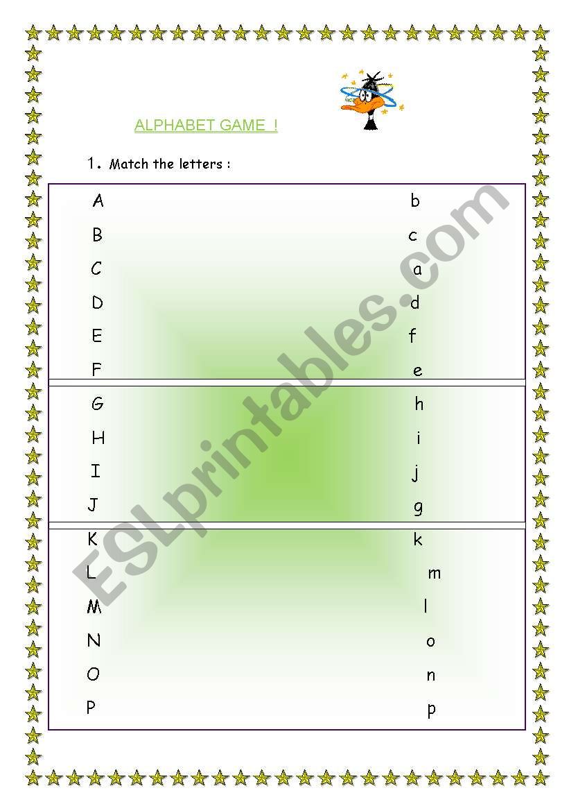 ALPHABET PRACTISE worksheet