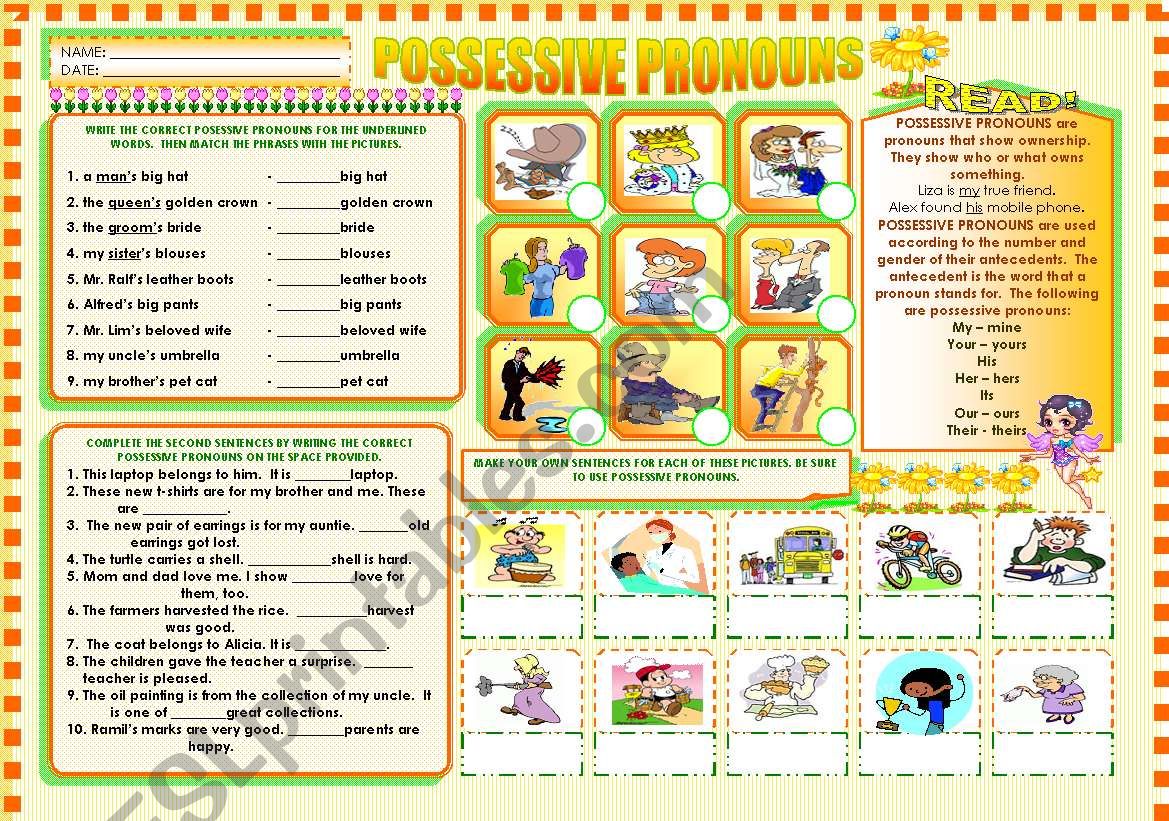 possessive-pronouns-esl-worksheet-by-mavic15