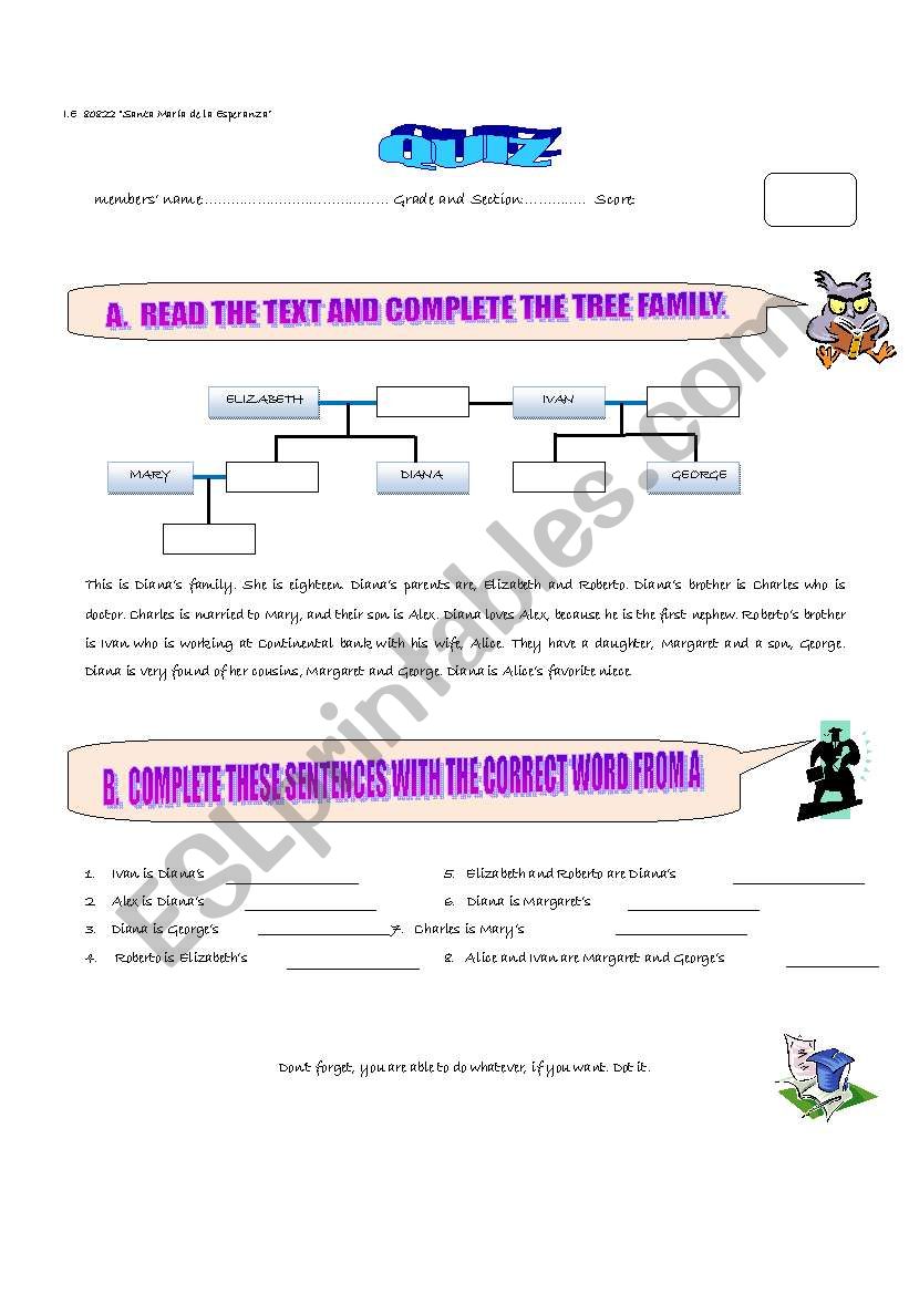 Quiz about present simple tense of be.