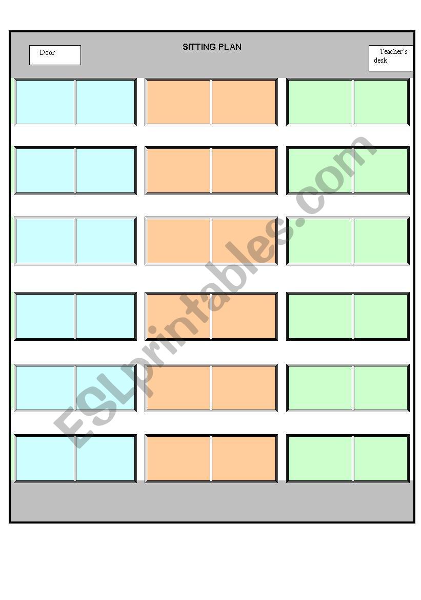 sitting plan worksheet