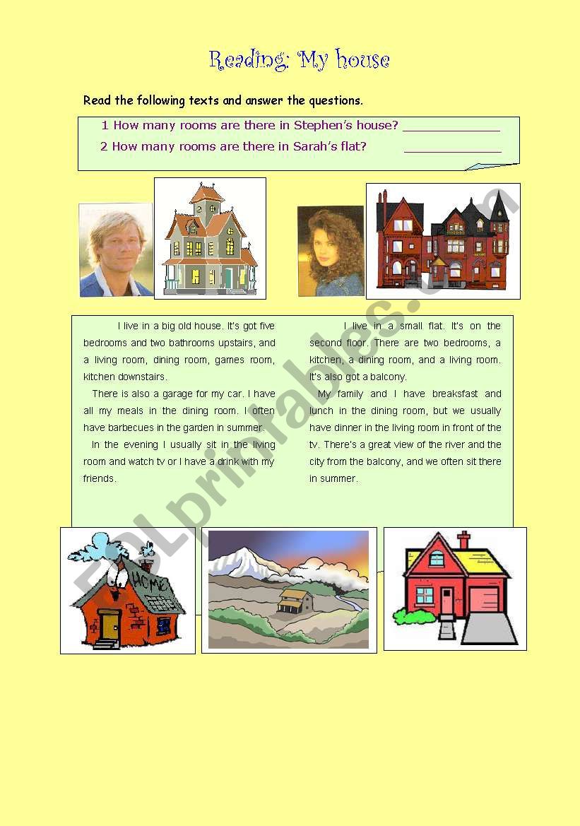 READING COMPREHENSION worksheet