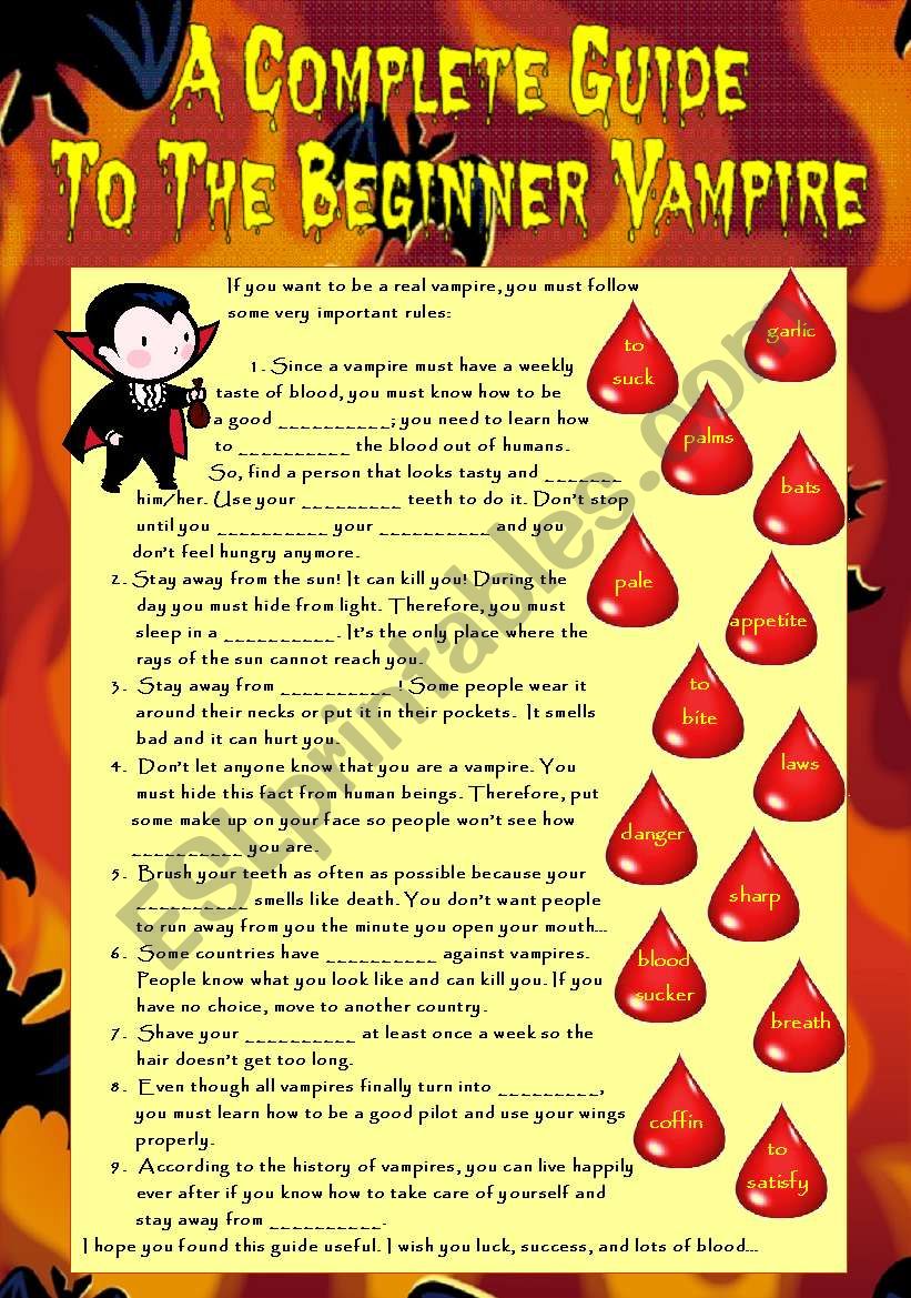 A Complete Guide To The Beginner Vampire
