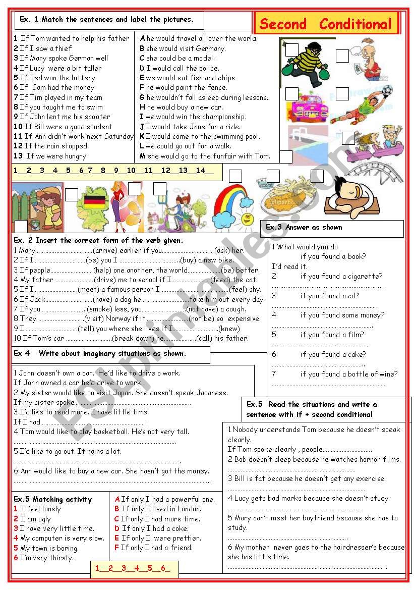 SECOND CONDITIONAL worksheet