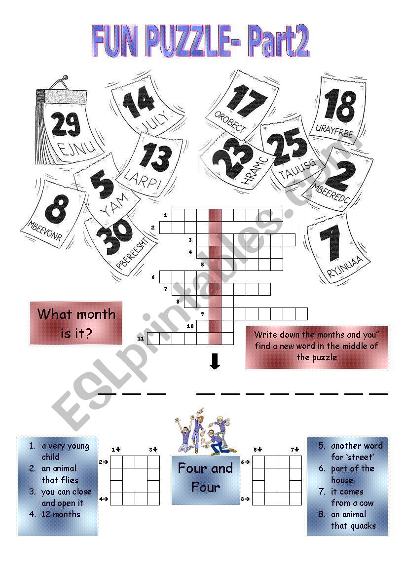 FUN PUZZLES Part 2 worksheet