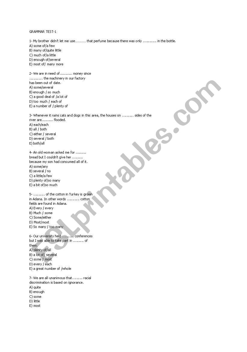 VERB TENSES worksheet