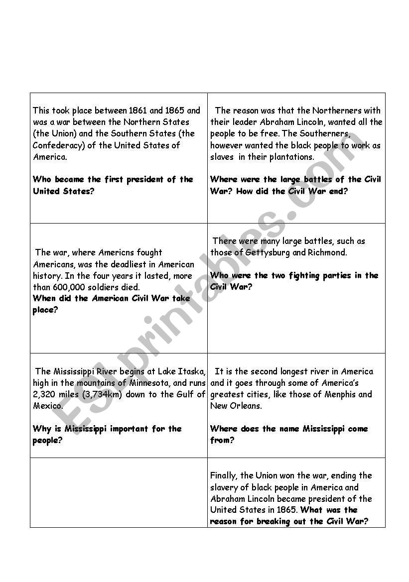 A bit of history 1 worksheet