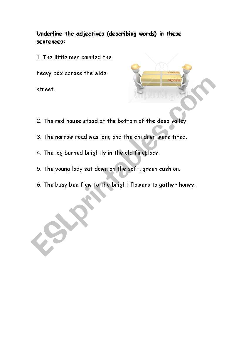 adjectives worksheet