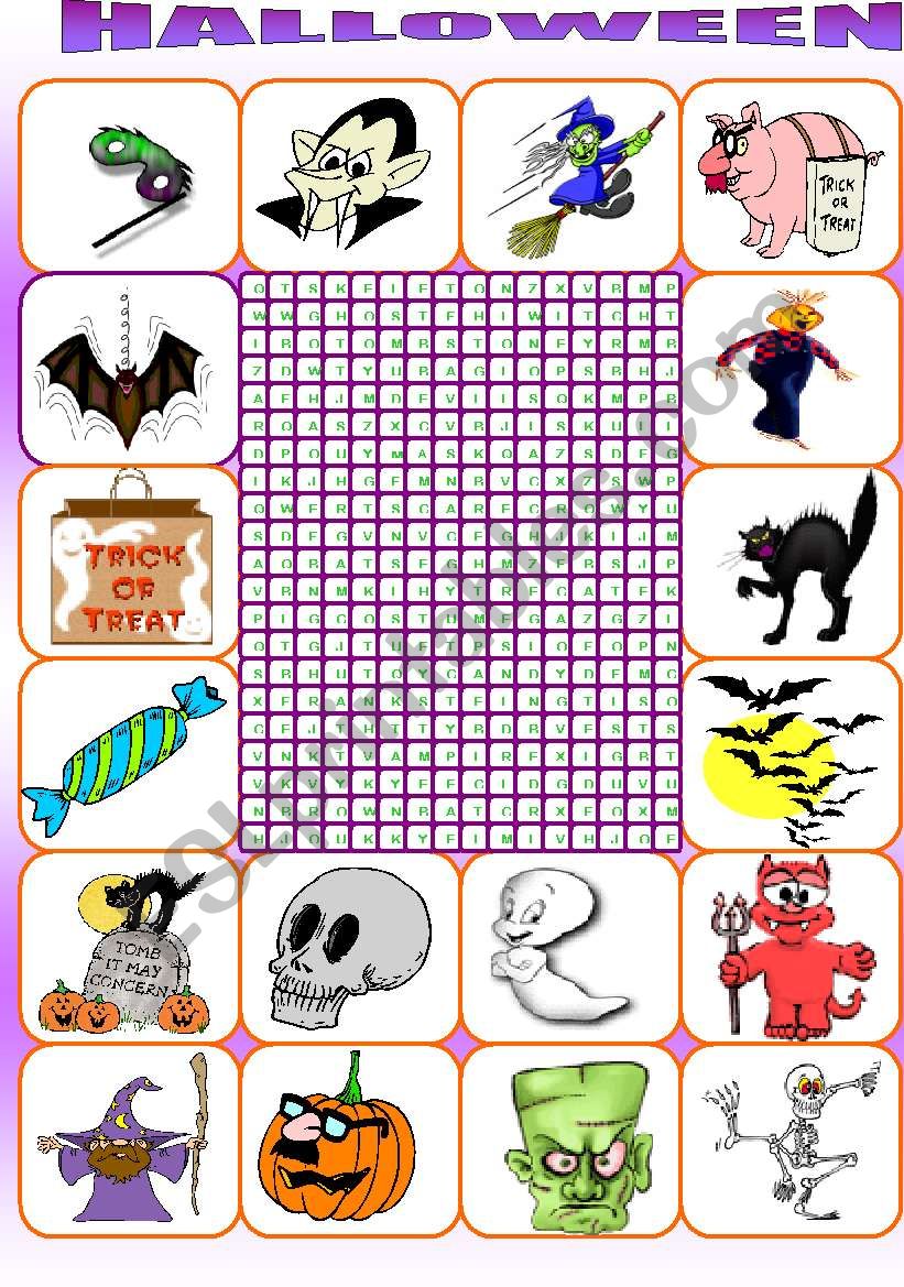 HALLOWEEN WORDSEARCH worksheet