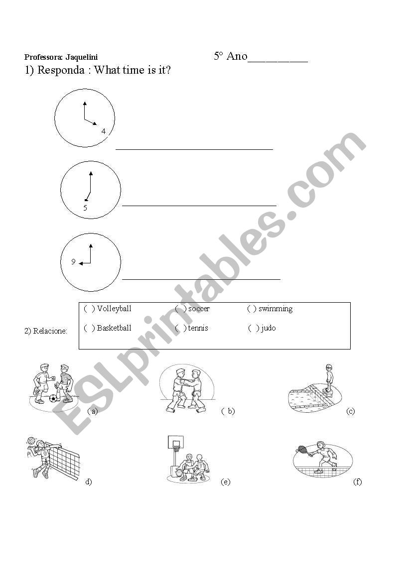 hours and numbers worksheet