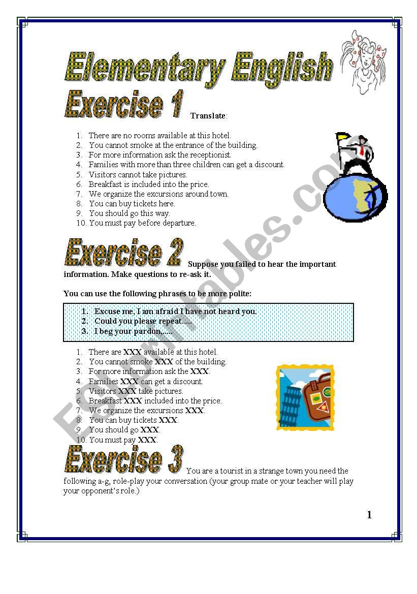 Topics is an easy way to boost vocabulary as the words repeat. 4 EXERCISES