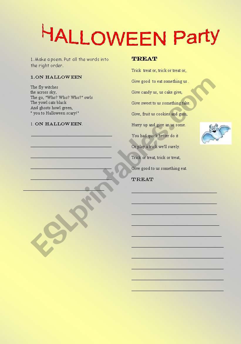 Happy Halloween) worksheet