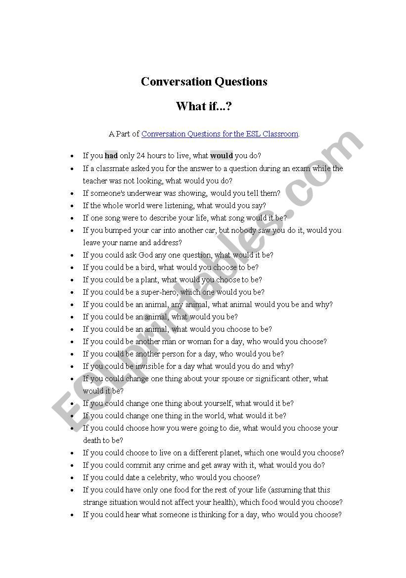 Unreal conditional Practice worksheet