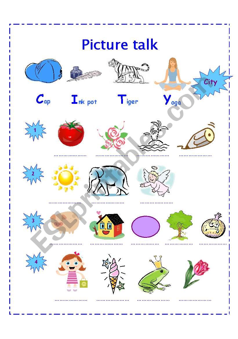 Picture Talk worksheet