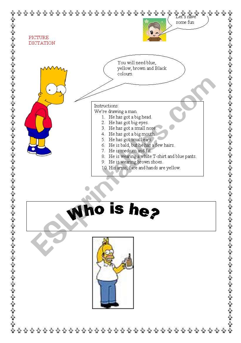 The Homer Simpson activity worksheet