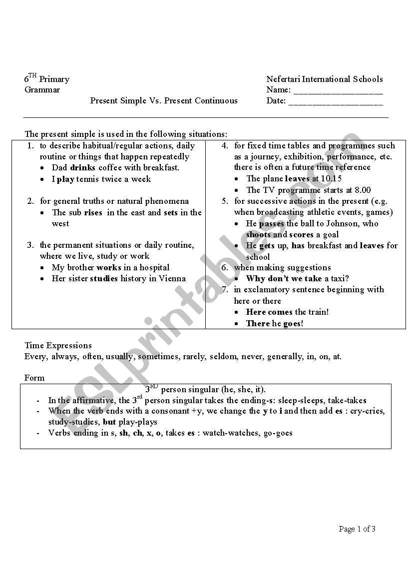 grammar guide worksheet