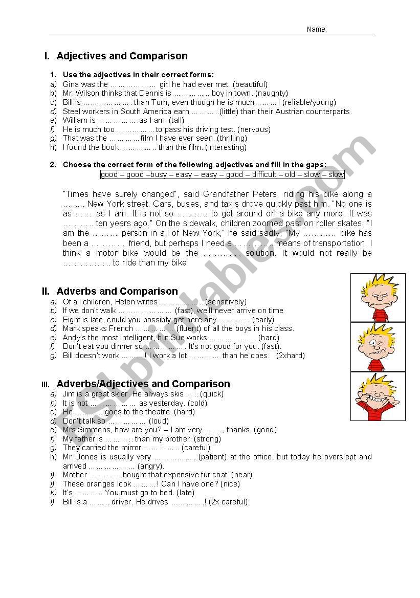 Adverb/Adjective/Comparison + solution