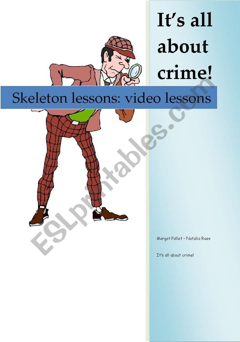 skeleton lesson to match crime lesson