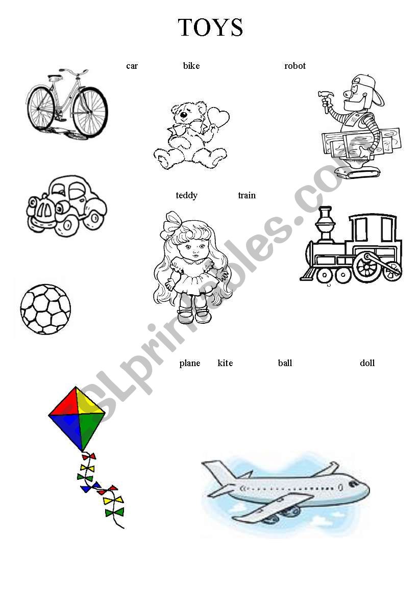 Toys worksheet