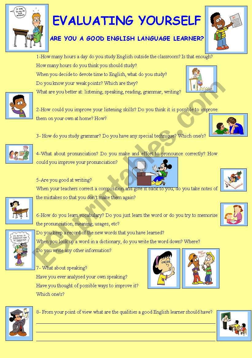 STUDENTSÂ´ SELF-EVALUATION SHEET
