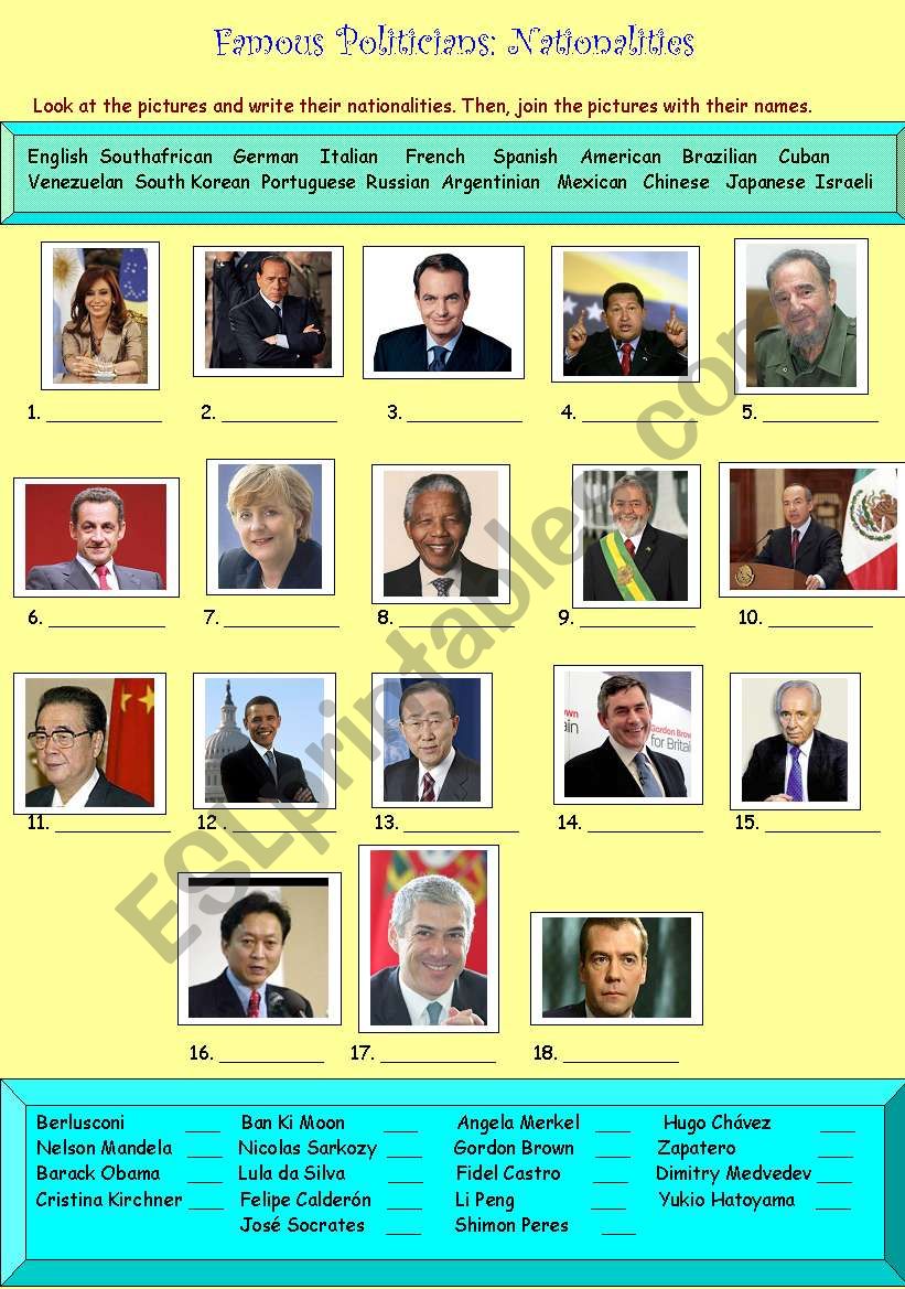 NATIONALITIES........... WITH POLITICIANS!!!! (RELOADED; KEY ADDED)