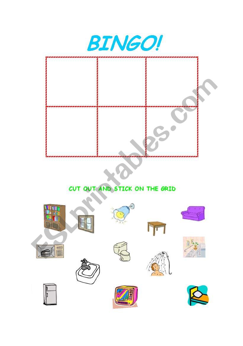 BINGO HOUSE worksheet