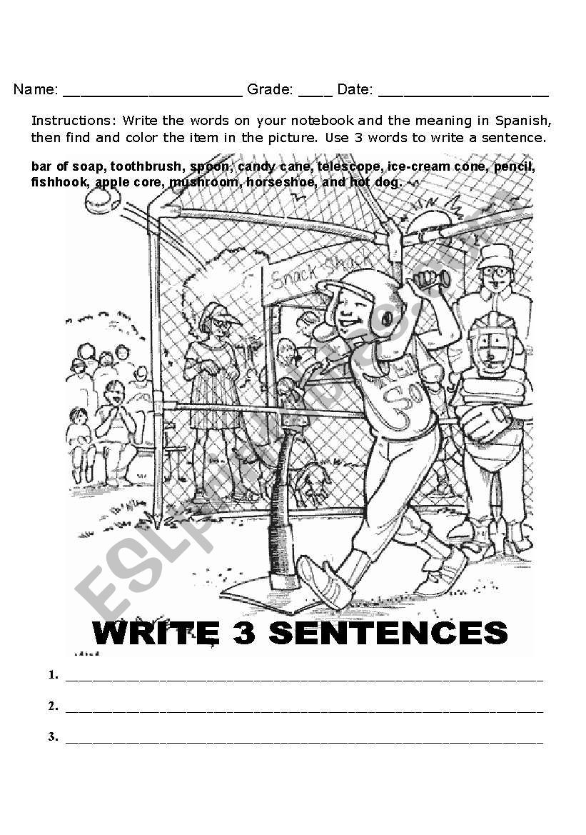 vocabulary word search worksheet