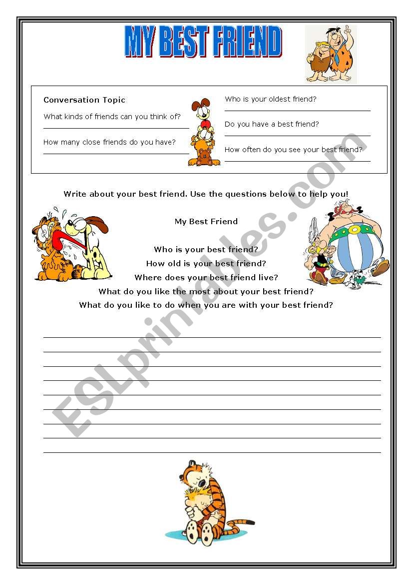 my-best-friend-esl-worksheet-by-nandogledson