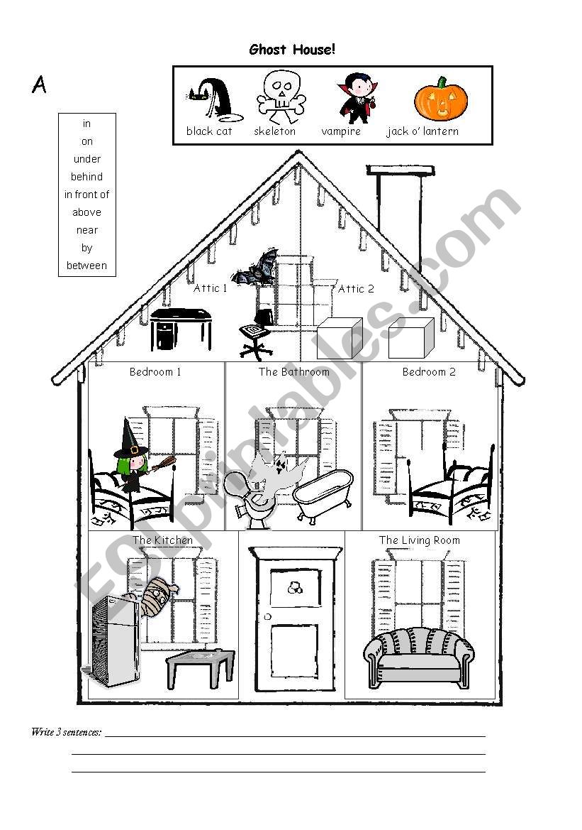 Ghost House! worksheet