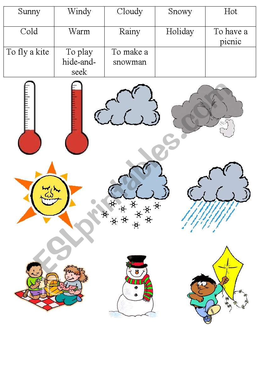 Match worksheet