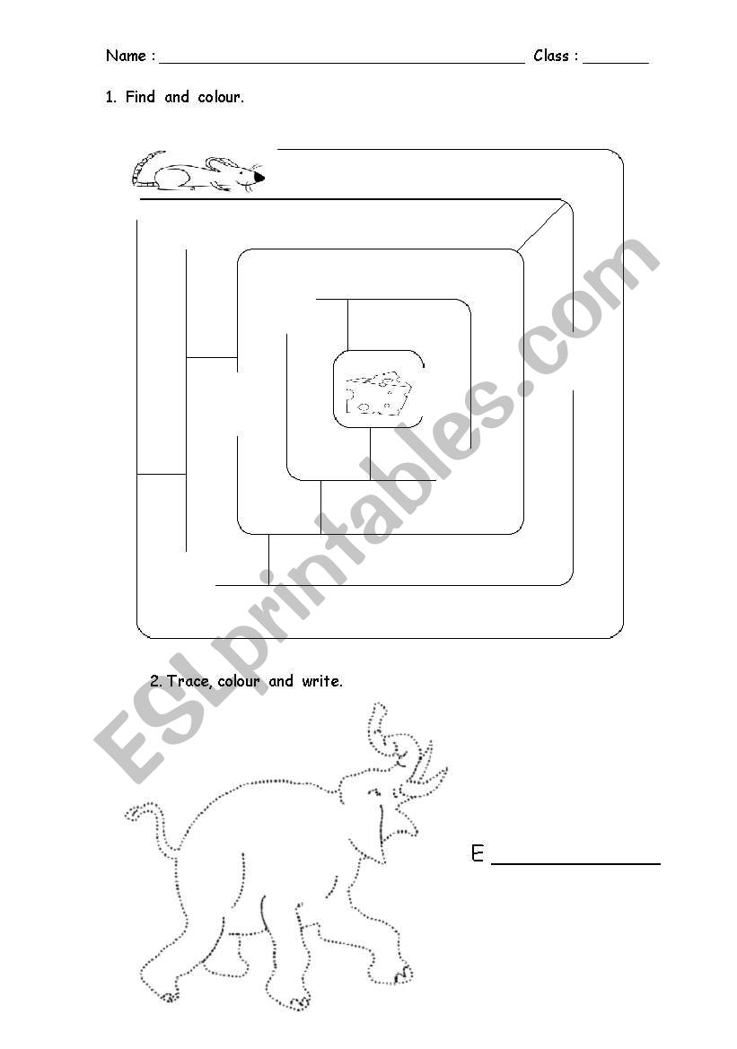 Find the cheese worksheet